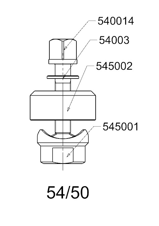 PERFORADOR REDONDO PARA CHAPA  FORZA  SERIE 54